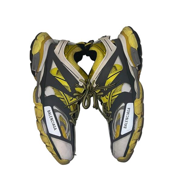 Balenciaga Men\'s Yellow & Grey Track Sneakers Size 12 main image 6